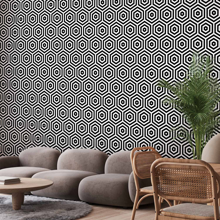 Modern Wallpaper Black and White Hypnosis 108534