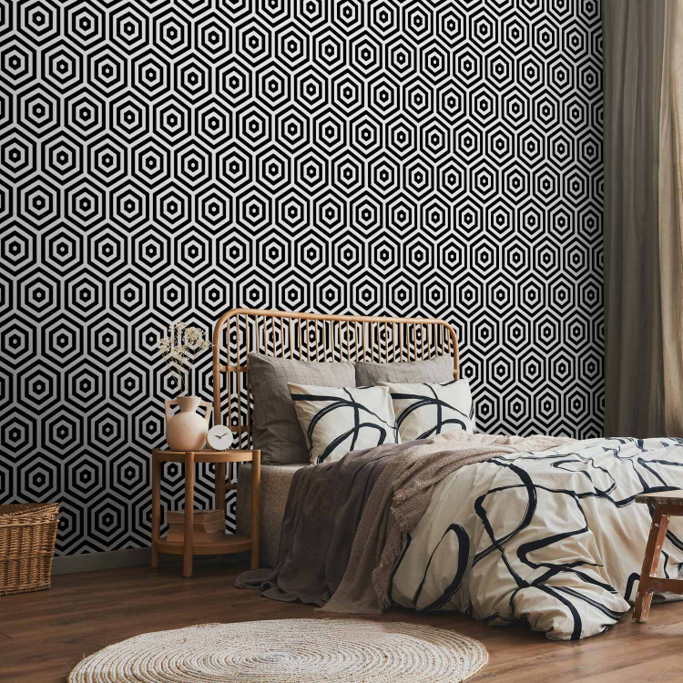 Modern Wallpaper Black and White Hypnosis 108534 additionalImage 4