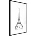 Wall Poster Paris is Always a Good Idea - black and white composition with the Eiffel Tower 114634 additionalThumb 11