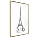Wall Poster Paris is Always a Good Idea - black and white composition with the Eiffel Tower 114634 additionalThumb 12