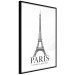 Wall Poster Paris is Always a Good Idea - black and white composition with the Eiffel Tower 114634 additionalThumb 10
