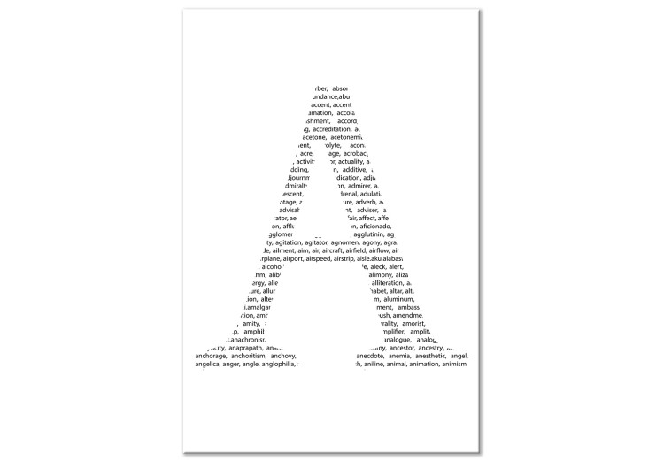 Canvas It all starts with A - a letter made of words beginning with A 114834