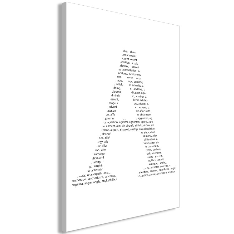 Canvas It all starts with A - a letter made of words beginning with A 114834 additionalImage 2