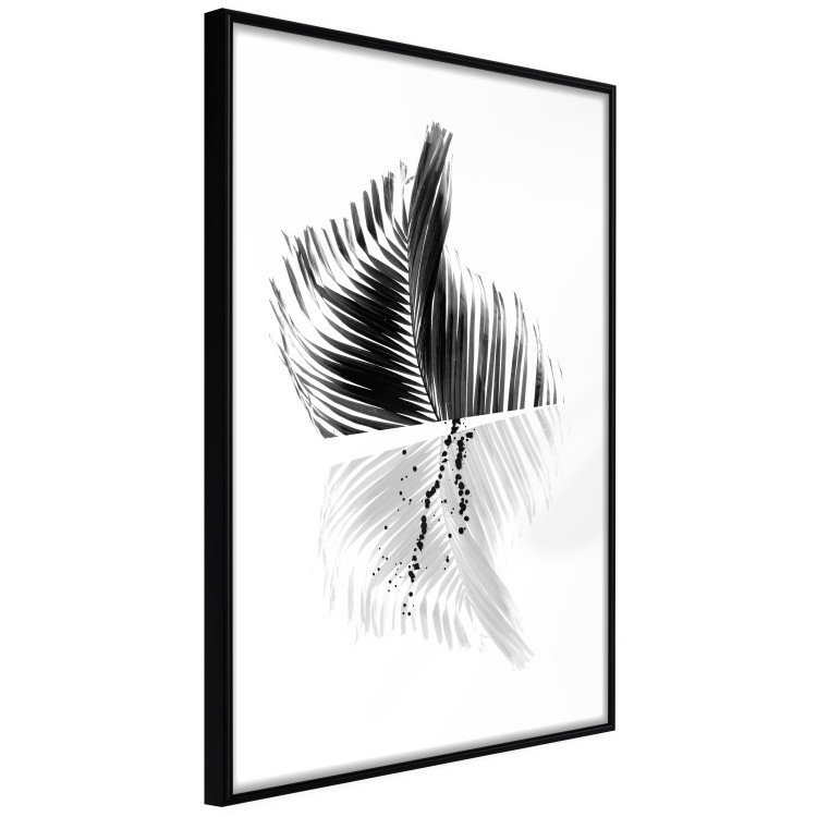 Wall Poster Black and White Palm Tree - composition with a plant motif on a white background 116934 additionalImage 13