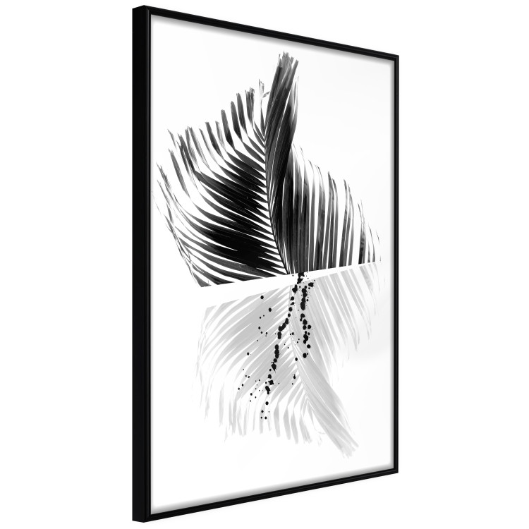 Wall Poster Black and White Palm Tree - composition with a plant motif on a white background 116934 additionalImage 10