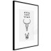 Wall Poster Animal Skull - black and white composition with texts and crystals 117334 additionalThumb 13