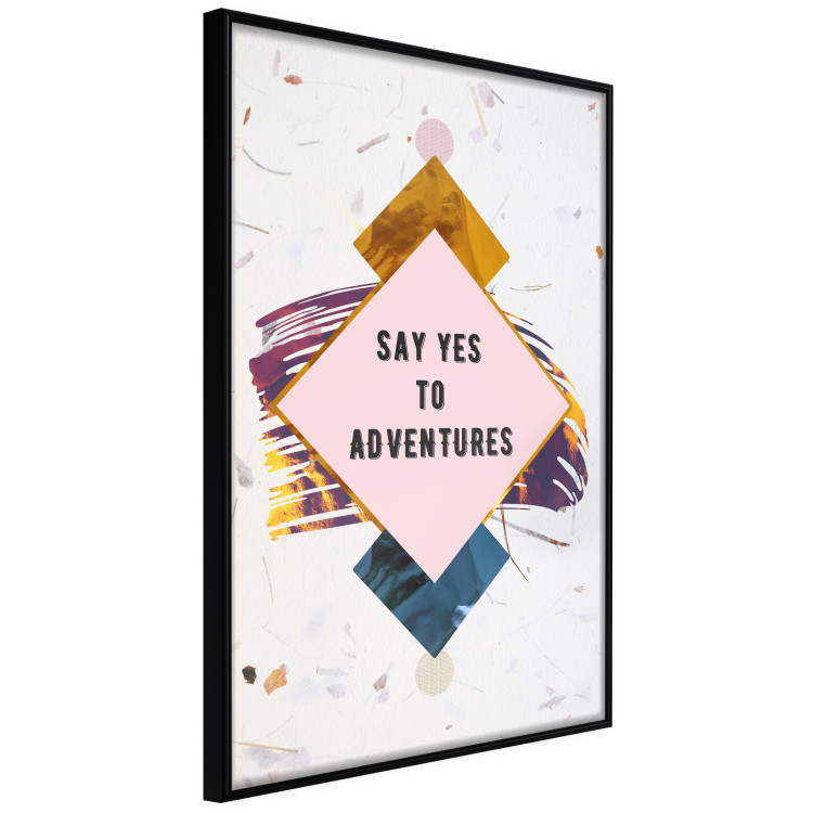 Poster Say yes to adventures - colorful composition with texts and figures 117434 additionalImage 12