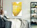 Canvas Print Painted with Heart (1-part) - Art of Love in Yellow Hue 117634 additionalThumb 3