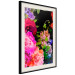Wall Poster Land of Flowers - colorful composition with a floral motif on a black background 118334 additionalThumb 3