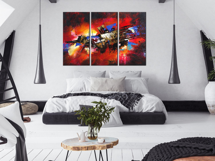 Canvas Art Print Colours of Childhood (3 Parts) 118634 additionalImage 3