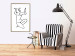 Wall Poster Uncertain Encouragement - black and white line art with the silhouette of a naked woman 119034 additionalThumb 13