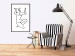 Wall Poster Uncertain Encouragement - black and white line art with the silhouette of a naked woman 119034 additionalThumb 4