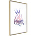 Poster Girl Power - colorful English text with a crown on a white background 122934 additionalThumb 8