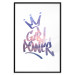 Poster Girl Power - colorful English text with a crown on a white background 122934 additionalThumb 24
