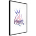 Poster Girl Power - colorful English text with a crown on a white background 122934 additionalThumb 13