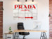 Wall Poster Concrete Prada - red English text on a concrete tile texture 123134 additionalThumb 17