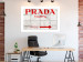 Wall Poster Concrete Prada - red English text on a concrete tile texture 123134 additionalThumb 2