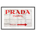 Wall Poster Concrete Prada - red English text on a concrete tile texture 123134 additionalThumb 15