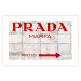 Wall Poster Concrete Prada - red English text on a concrete tile texture 123134 additionalThumb 19