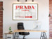 Wall Poster Concrete Prada - red English text on a concrete tile texture 123134 additionalThumb 13