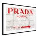 Wall Poster Concrete Prada - red English text on a concrete tile texture 123134 additionalThumb 11