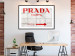 Wall Poster Concrete Prada - red English text on a concrete tile texture 123134 additionalThumb 4