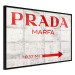 Wall Poster Concrete Prada - red English text on a concrete tile texture 123134 additionalThumb 10