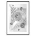 Wall Poster Domino Effect - abstract white space with silver crystals 123934 additionalThumb 15