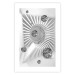 Wall Poster Domino Effect - abstract white space with silver crystals 123934 additionalThumb 19