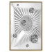 Wall Poster Domino Effect - abstract white space with silver crystals 123934 additionalThumb 16
