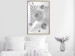 Wall Poster Domino Effect - abstract white space with silver crystals 123934 additionalThumb 5