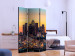 Folding Screen Californian Evening (3-piece) - tall skyscrapers and sunset 124134 additionalThumb 2