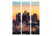Folding Screen Californian Evening (3-piece) - tall skyscrapers and sunset 124134 additionalThumb 3