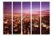 Room Separator Chicago Skyline II (5-piece) - night sky over the sleeping city 124234 additionalThumb 3