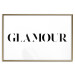 Poster Glamour - black inscription in a distinctive font on a white background 126534 additionalThumb 16
