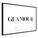 Poster Glamour - black inscription in a distinctive font on a white background 126534 additionalThumb 11