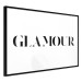 Poster Glamour - black inscription in a distinctive font on a white background 126534 additionalThumb 10