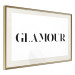 Poster Glamour - black inscription in a distinctive font on a white background 126534 additionalThumb 2