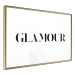 Poster Glamour - black inscription in a distinctive font on a white background 126534 additionalThumb 6