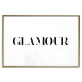 Poster Glamour - black inscription in a distinctive font on a white background 126534 additionalThumb 14