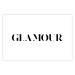 Poster Glamour - black inscription in a distinctive font on a white background 126534 additionalThumb 25
