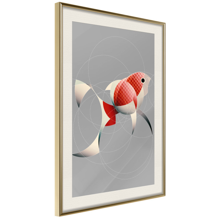 Wall Poster Fish - abstract colorful fish made of circular geometric figures 126934 additionalImage 3