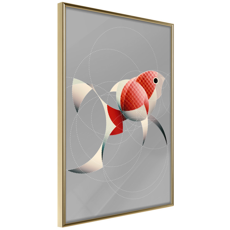 Wall Poster Fish - abstract colorful fish made of circular geometric figures 126934 additionalImage 14