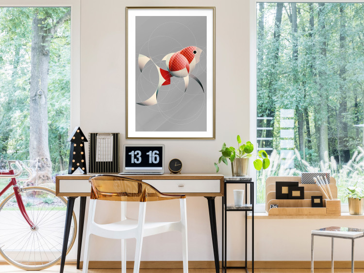 Wall Poster Fish - abstract colorful fish made of circular geometric figures 126934 additionalImage 15