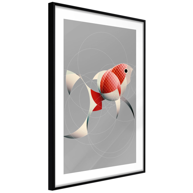 Wall Poster Fish - abstract colorful fish made of circular geometric figures 126934 additionalImage 8