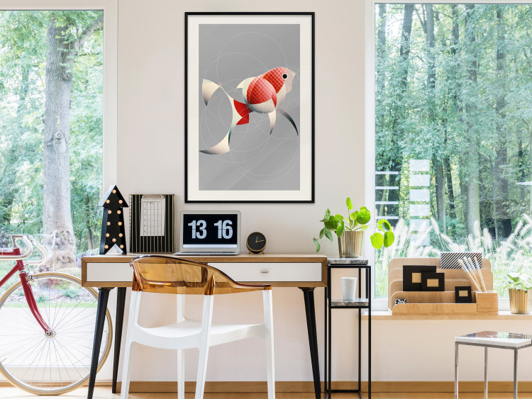 Wall Poster Fish - abstract colorful fish made of circular geometric figures 126934 additionalImage 24