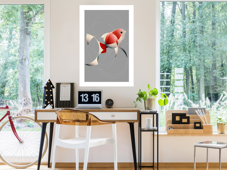 Wall Poster Fish - abstract colorful fish made of circular geometric figures 126934 additionalImage 5