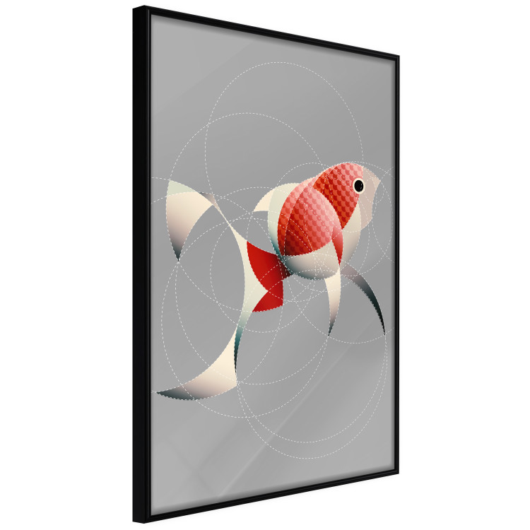 Wall Poster Fish - abstract colorful fish made of circular geometric figures 126934 additionalImage 11