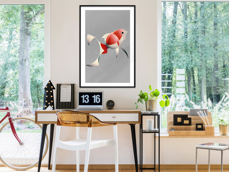Wall Poster Fish - abstract colorful fish made of circular geometric figures 126934 additionalImage 23