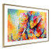 Wall Poster Colorful Animals: Elephant - multicolored animal in watercolor motif 127034 additionalThumb 7